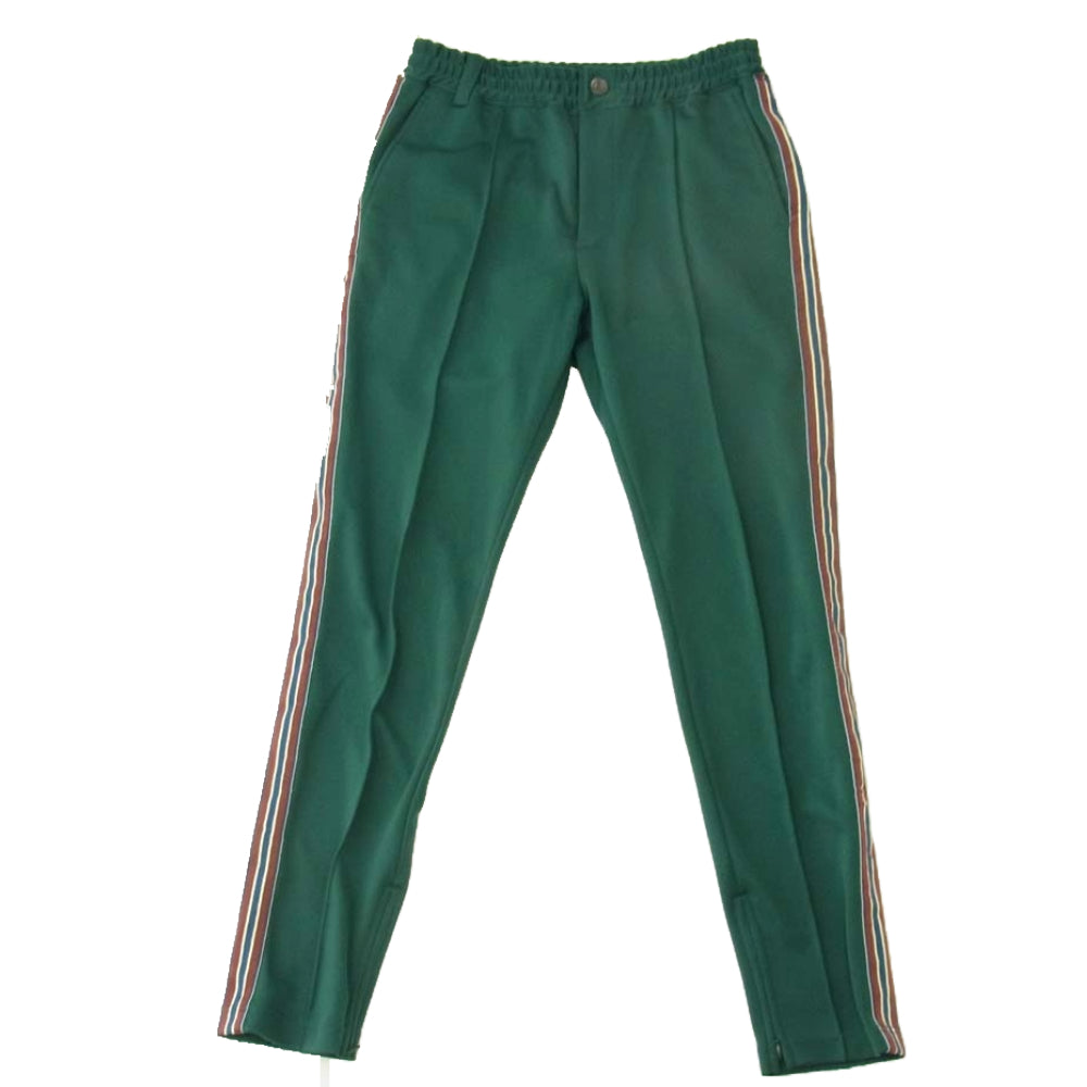 ISAMUKATAYAMA BACKLASH イサムカタヤマバックラッシュ 56250 POLYESTER JERSEY TRACK PANTS トラック パンツ グリーン系 M【中古】