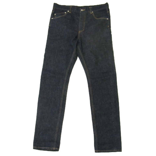 ISAMUKATAYAMA BACKLASH イサムカタヤマバックラッシュ D703-W TIGHT STRAIGHT DENIM ONE WASH INDIGO ワンウォッシュ タイト ストレート デニム パンツ インディゴブルー系 L【中古】