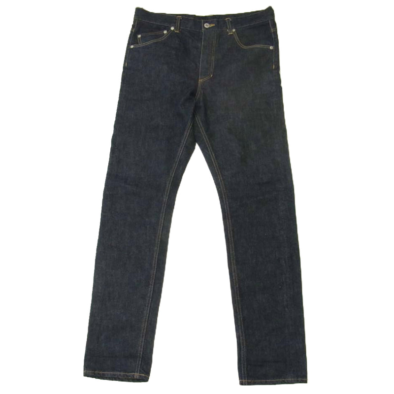 ISAMUKATAYAMA BACKLASH イサムカタヤマバックラッシュ D703-W TIGHT STRAIGHT DENIM ONE WASH INDIGO ワンウォッシュ タイト ストレート デニム パンツ インディゴブルー系 L【中古】