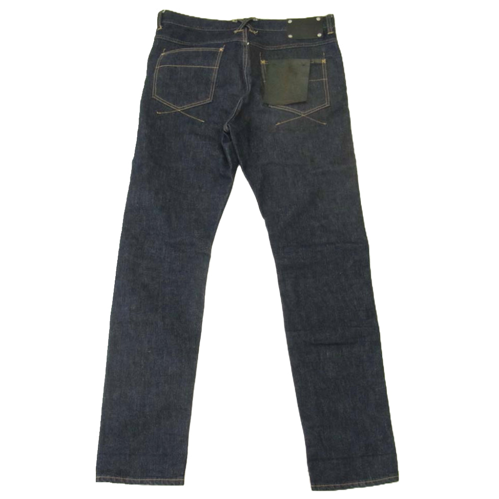 ISAMUKATAYAMA BACKLASH イサムカタヤマバックラッシュ D703-W TIGHT STRAIGHT DENIM ONE WASH INDIGO ワンウォッシュ タイト ストレート デニム パンツ インディゴブルー系 L【中古】