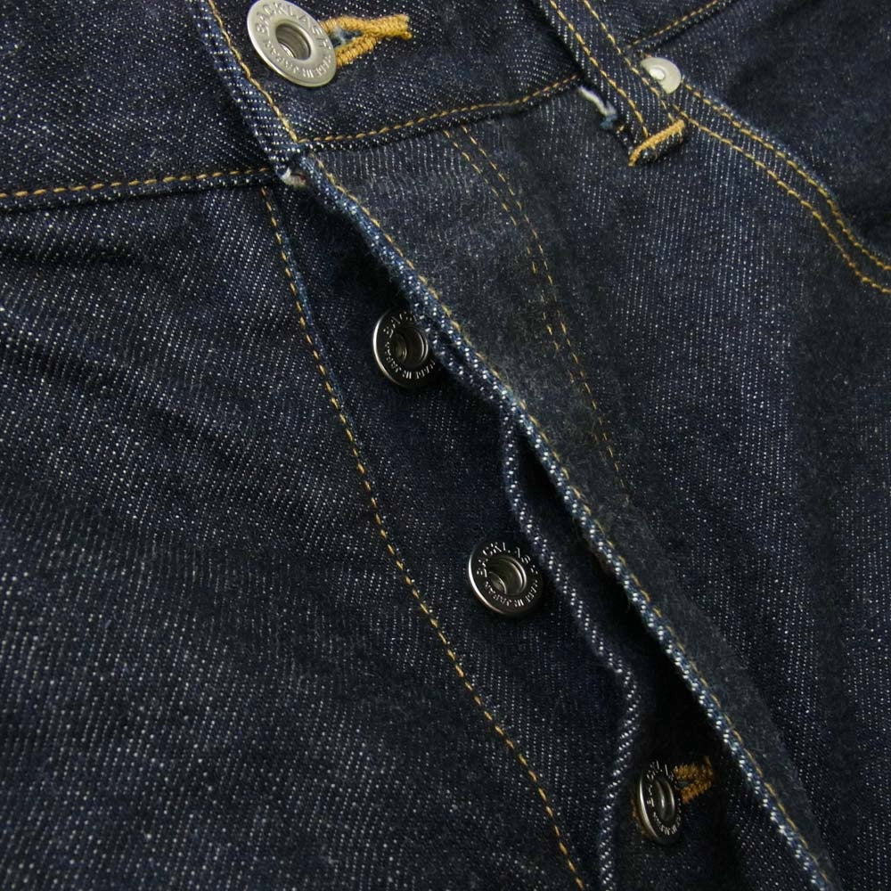 ISAMUKATAYAMA BACKLASH イサムカタヤマバックラッシュ D703-W TIGHT STRAIGHT DENIM ONE WASH INDIGO ワンウォッシュ タイト ストレート デニム パンツ インディゴブルー系 L【中古】