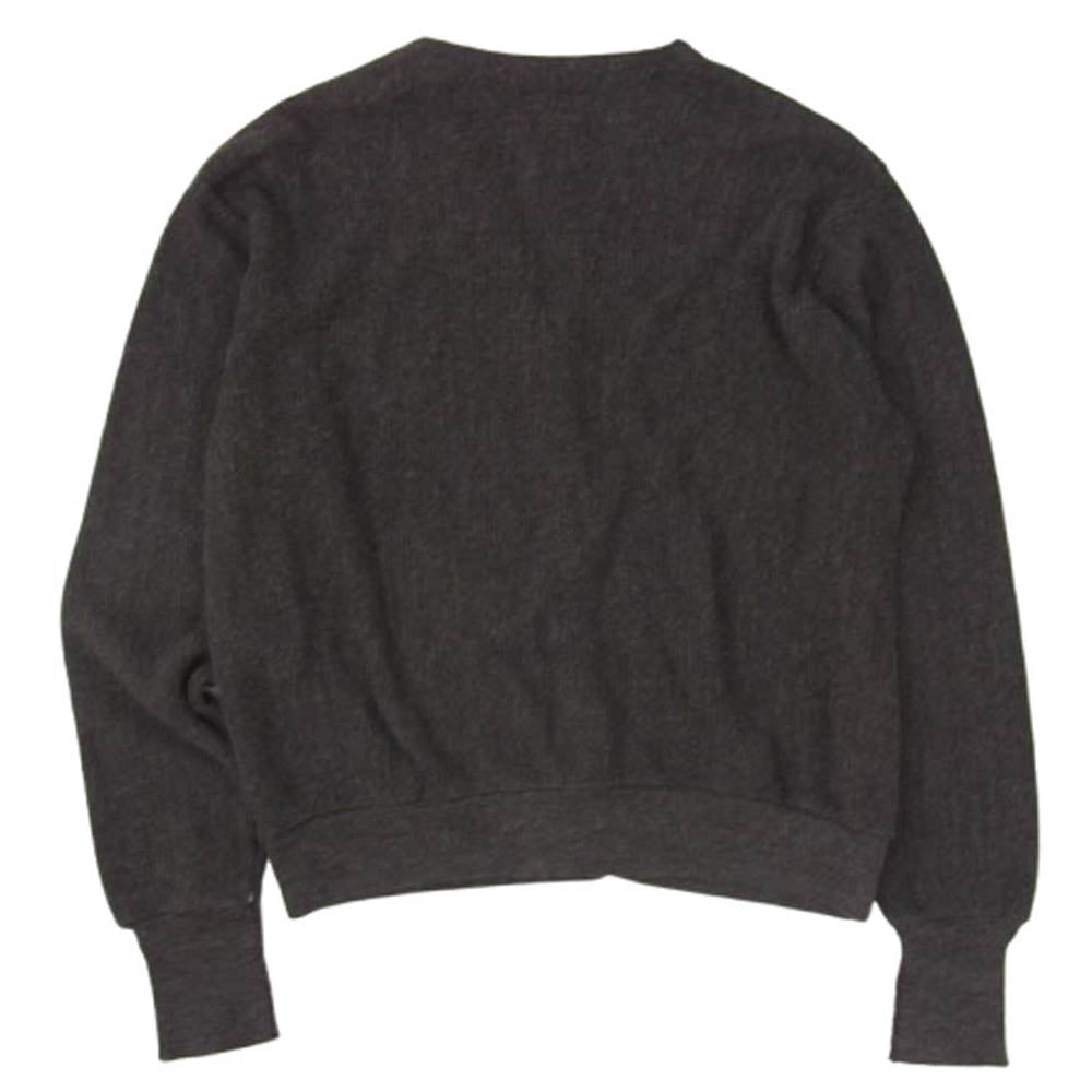 LACOSTE ラコステ USA製 IZOD アイゾッド ワニワッペン刺繍 オーロン ニット カーディガン グレー系 L【中古】