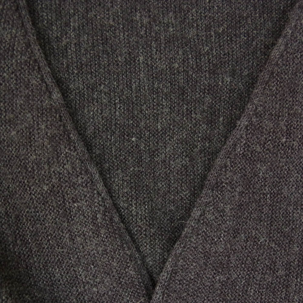 LACOSTE ラコステ USA製 IZOD アイゾッド ワニワッペン刺繍 オーロン ニット カーディガン グレー系 L【中古】