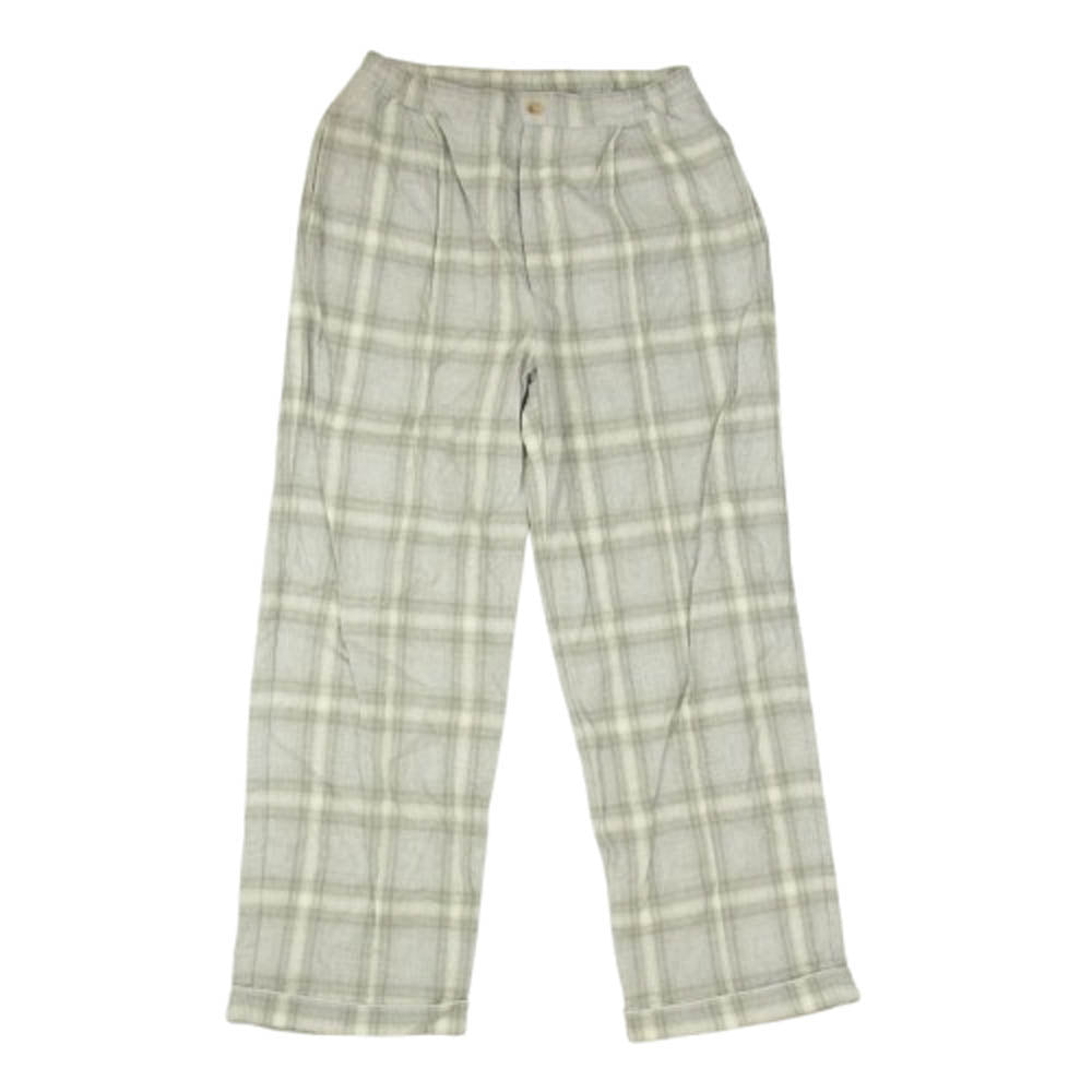 メゾンキネマ 23AW KNM-23AW-SETPT01 Check pajama pants チェック パジャマ パンツ グレー系 L【中古】