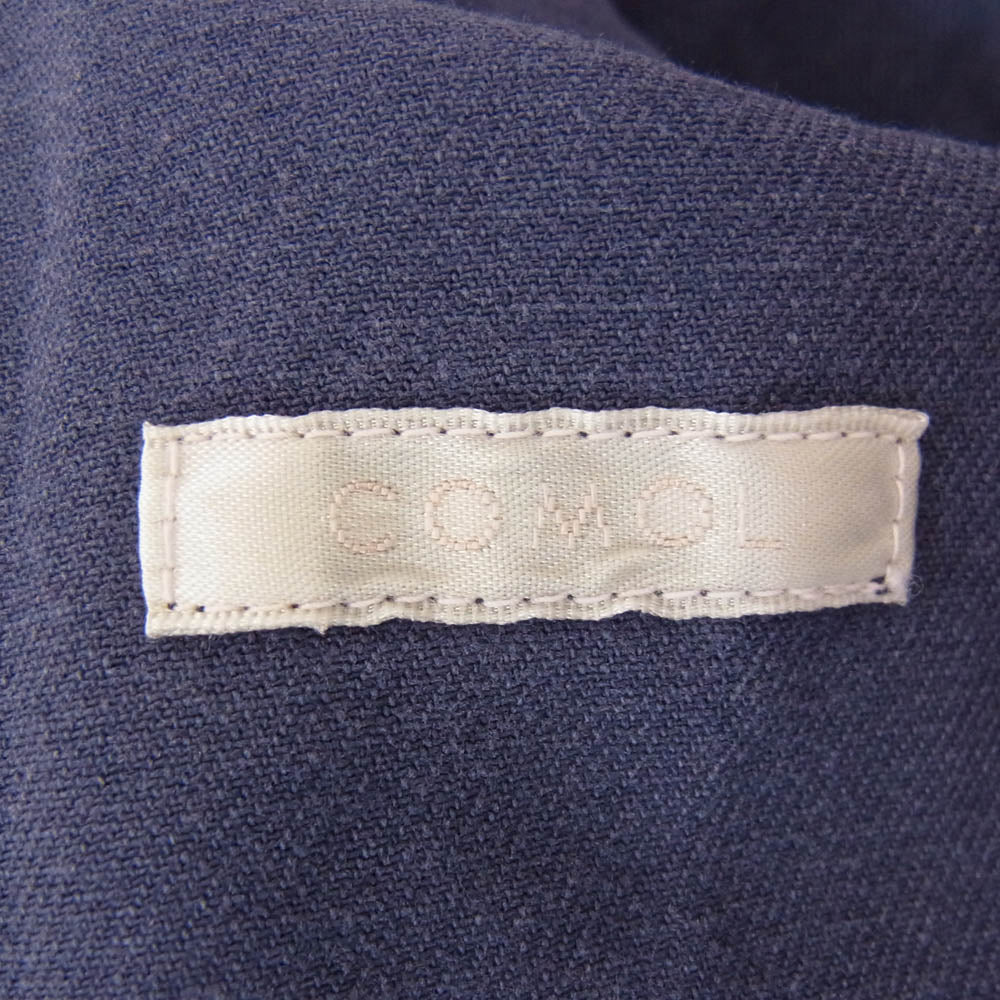 COMOLI コモリ 23SS X01-01016 COTTON DRILL WORK JACKET コットン ドリル ワーク ジャケット 長袖 シャツ ネイビー系 3【中古】