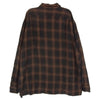 COMOLI コモリ 24SS Z01-02005 レーヨン オープンカラー オンブレチェック 長袖 シャツ ブラウン系 1【中古】