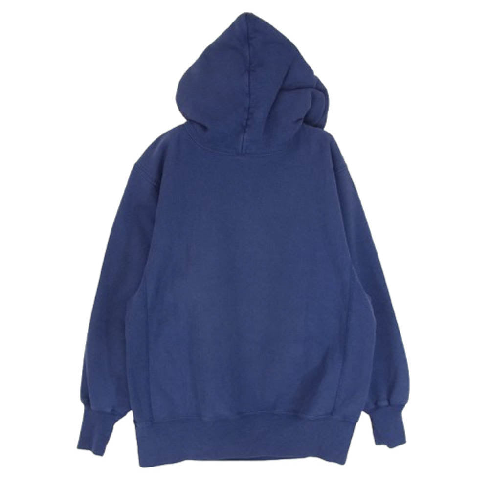 Champion チャンピオン ヴィンテージ 90s USA製 REVERSE WEAVE リバースウィーブ 目あり 目付き スウェット パーカー ネイビー系 L【中古】