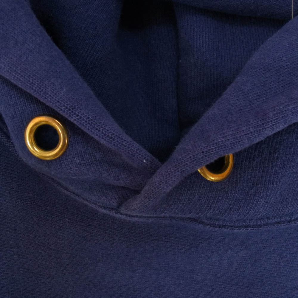 Champion チャンピオン ヴィンテージ 90s USA製 REVERSE WEAVE リバースウィーブ 目あり 目付き スウェット パーカー ネイビー系 L【中古】