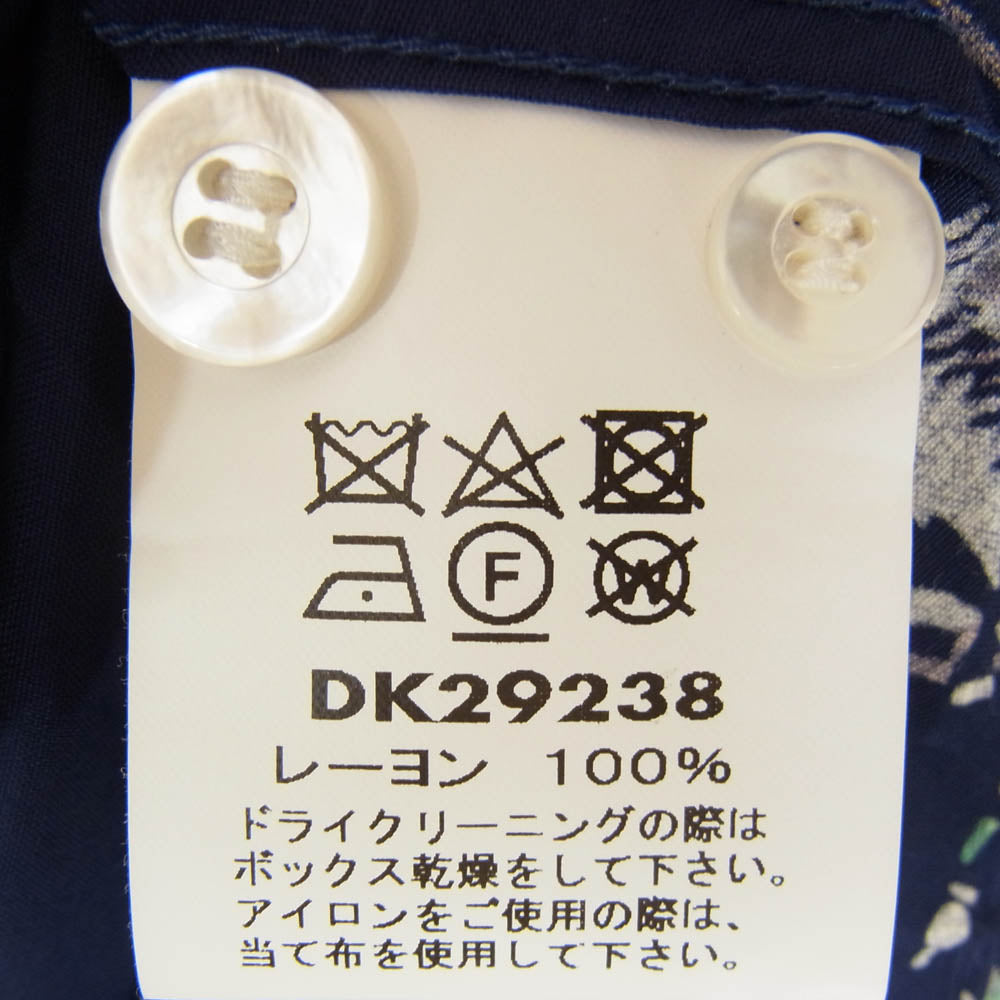 東洋エンタープライズ DK29238 DUKE KAHANAMOKU SPECIAL EDITION DERBY デューク カハナモク スペシャル エディション レーヨン ハワイアン アロハ 長袖 シャツ ネイビー系 M【中古】