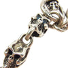 TRAVIS WALKER トラヴィスワーカー 販売証明カード付属 SKULL WITH CROSS  KEY CHAIN ストーンアイ クロス スカル フック ダガー キーチェーン シルバー系【中古】