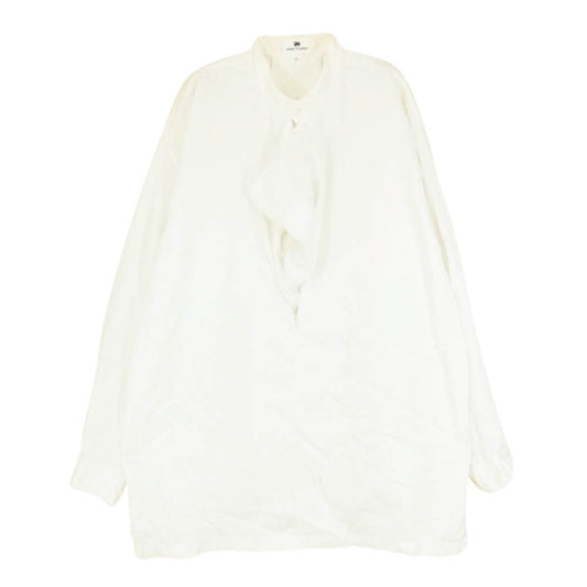 ISSEY MIYAKE イッセイミヤケ im product アイムプロダクト バンドカラー 長袖シャツ ホワイト系 L【中古】
