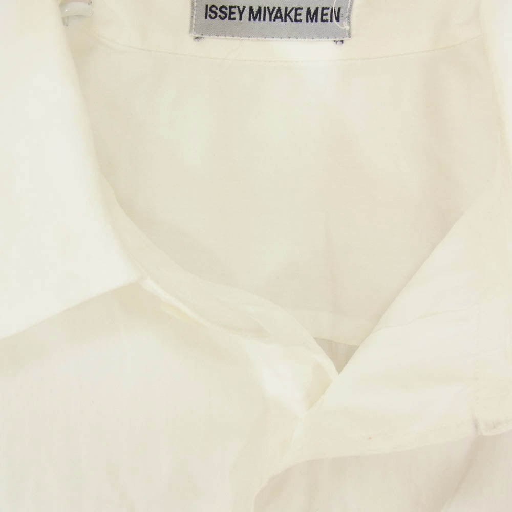 ISSEY MIYAKE イッセイミヤケ 銀タグ ポケット付 長袖 シャツ ホワイト系 サイズ表記無【中古】