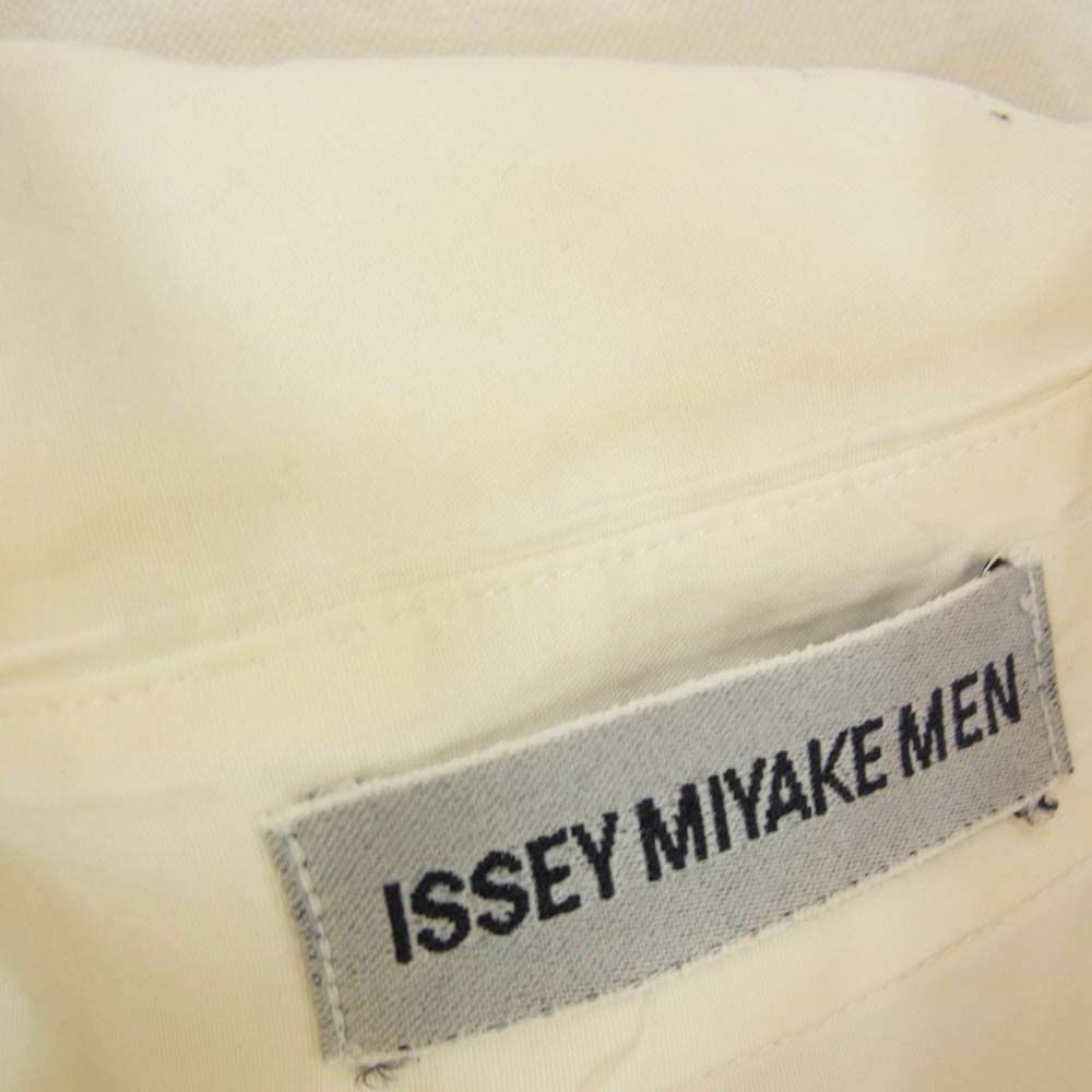 ISSEY MIYAKE イッセイミヤケ 銀タグ ポケット付 長袖 シャツ ホワイト系 サイズ表記無【中古】