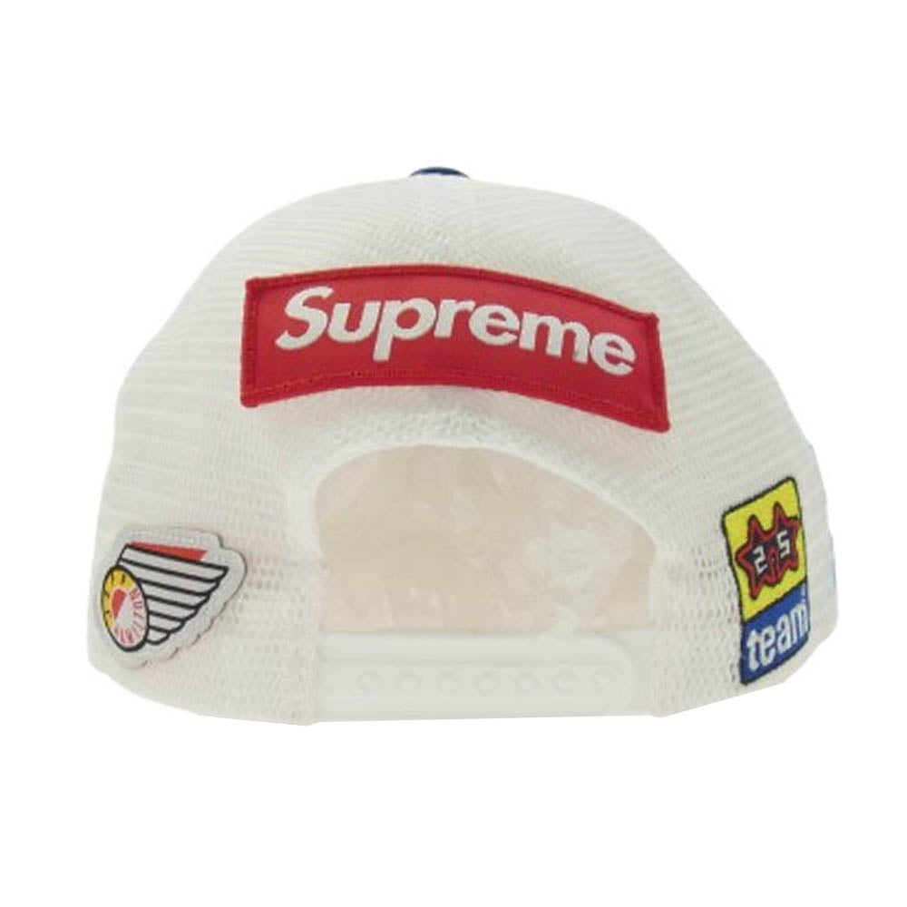 Supreme シュプリーム 25SS × SpongeBob SquarePants Jeff Hamilton Mesh Back 6-Panel スポンジボブ メッシュ キャップ ホワイト系 ブルー系【極上美品】【中古】