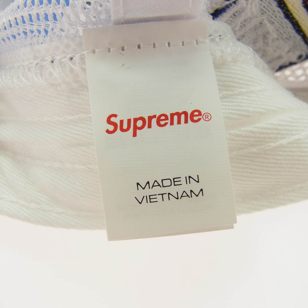 Supreme シュプリーム 25SS × SpongeBob SquarePants Jeff Hamilton Mesh Back 6-Panel スポンジボブ メッシュ キャップ ホワイト系 ブルー系【極上美品】【中古】