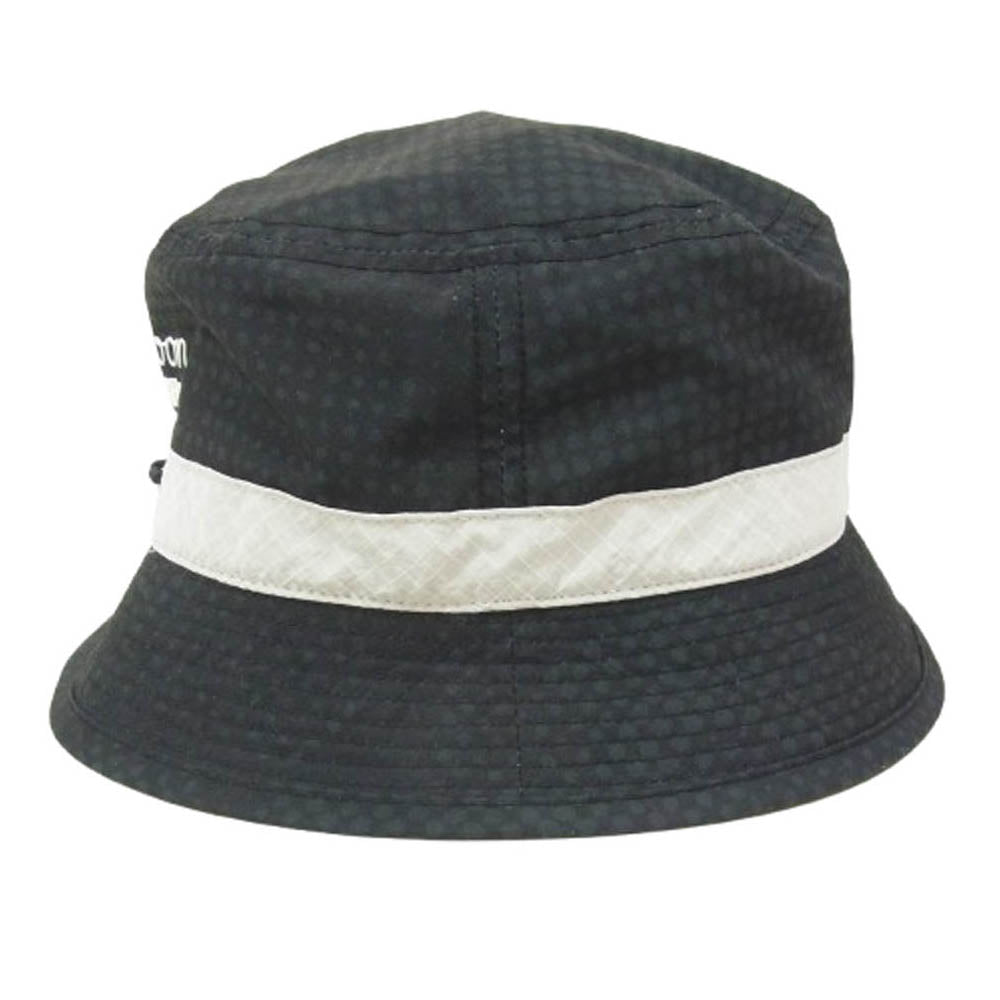 NEIGHBORHOOD ネイバーフッド 251HC54N-HT02 NH X MALBON GOLF . BUCKET HAT マルボン ゴルフ ナイロンタフタ ドローコード付 バケット ハット ブラック系 L【中古】
