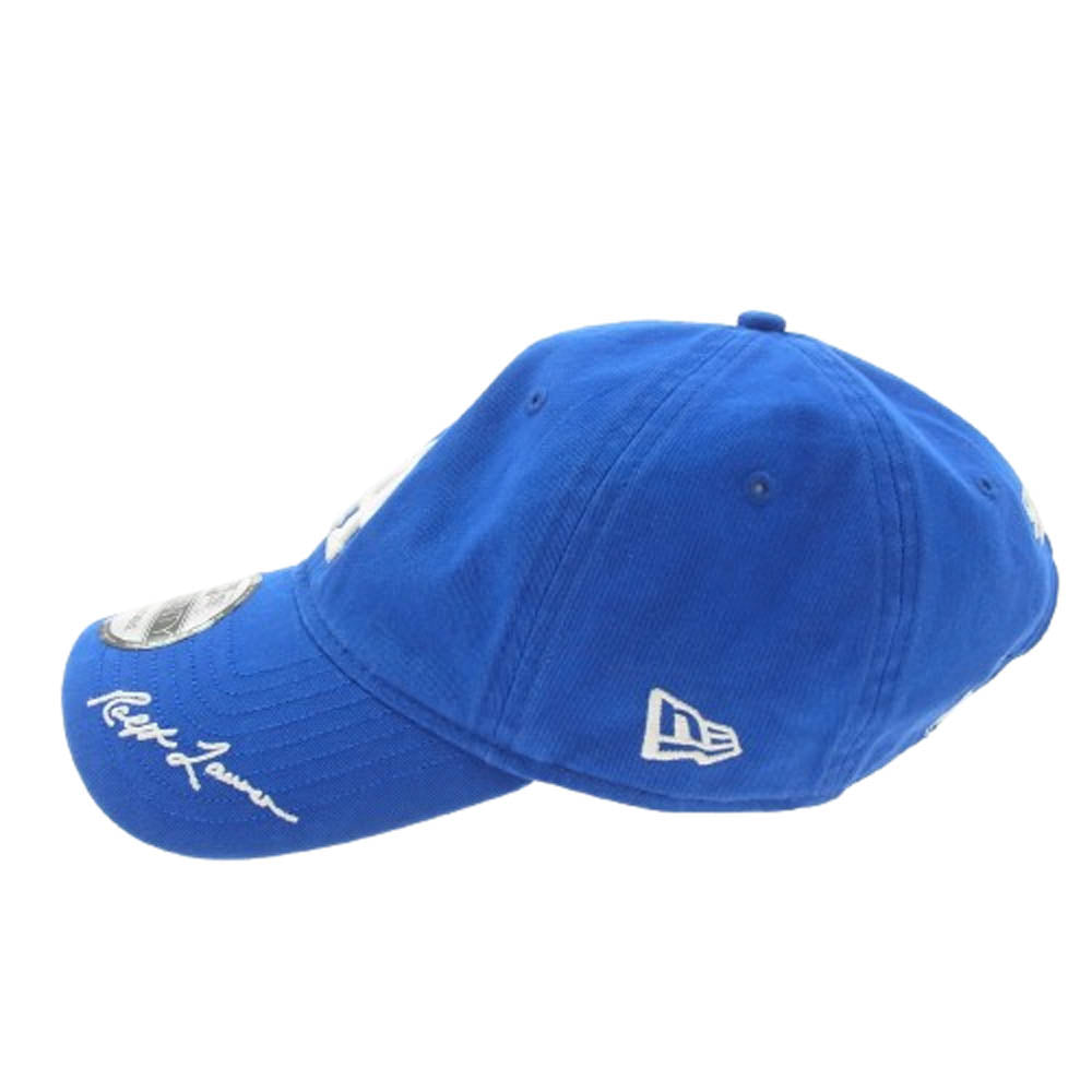POLO RALPH LAUREN ポロ・ラルフローレン 25SS × NEW ERA × MLB LA DODGERS ニューエラ ロサンジェルス ドジャース ユーズド加工 ベースボール キャップ ブルー系【中古】