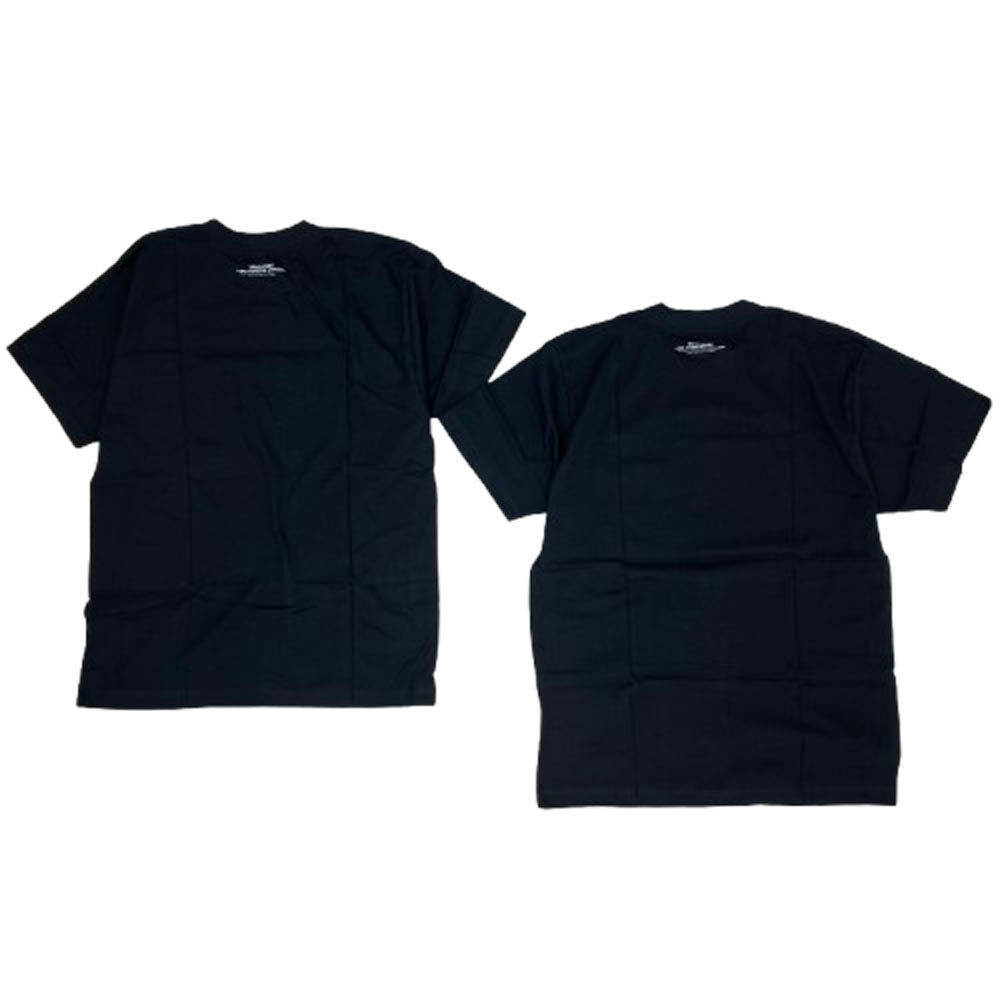 MINEDENIM マインデニム 22AW PCT-601-99-M2-2 USA製 Los Angeles Apparel 2PACK 2パック 6.0ozヘビーコームドコットン ポケット 半袖 Tシャツ ブラック系 M【中古】