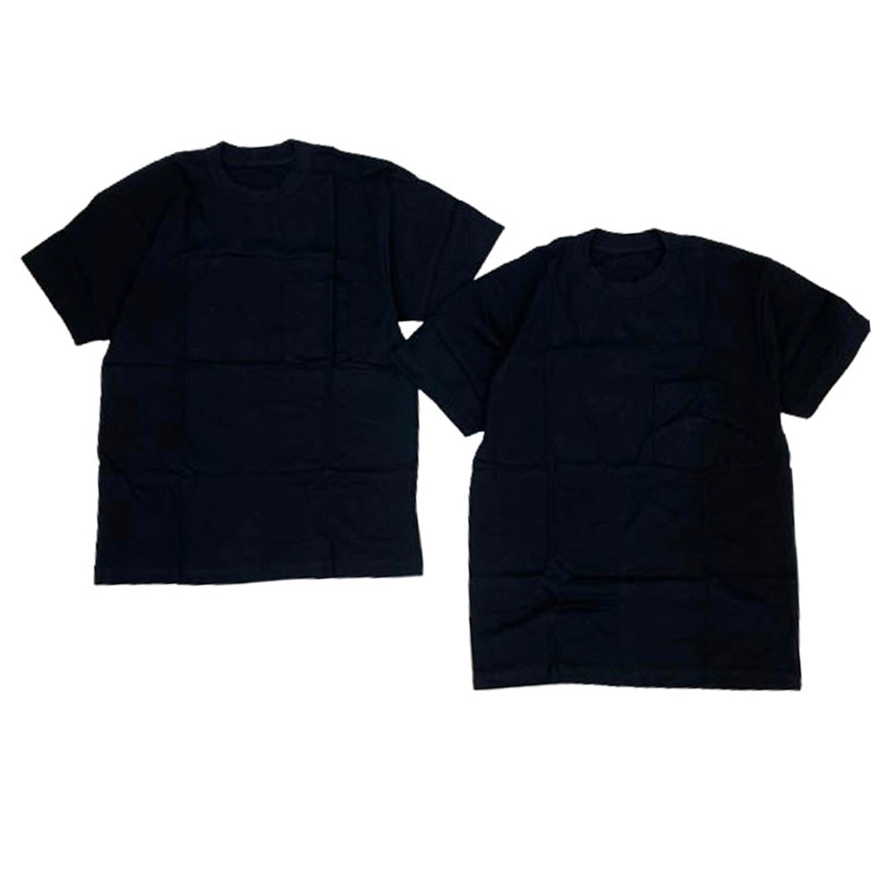 MINEDENIM マインデニム 22AW PCT-601-99-M2-2 USA製 Los Angeles Apparel 2PACK 2パック 6.0ozヘビーコームドコットン ポケット 半袖 Tシャツ ブラック系 M【中古】