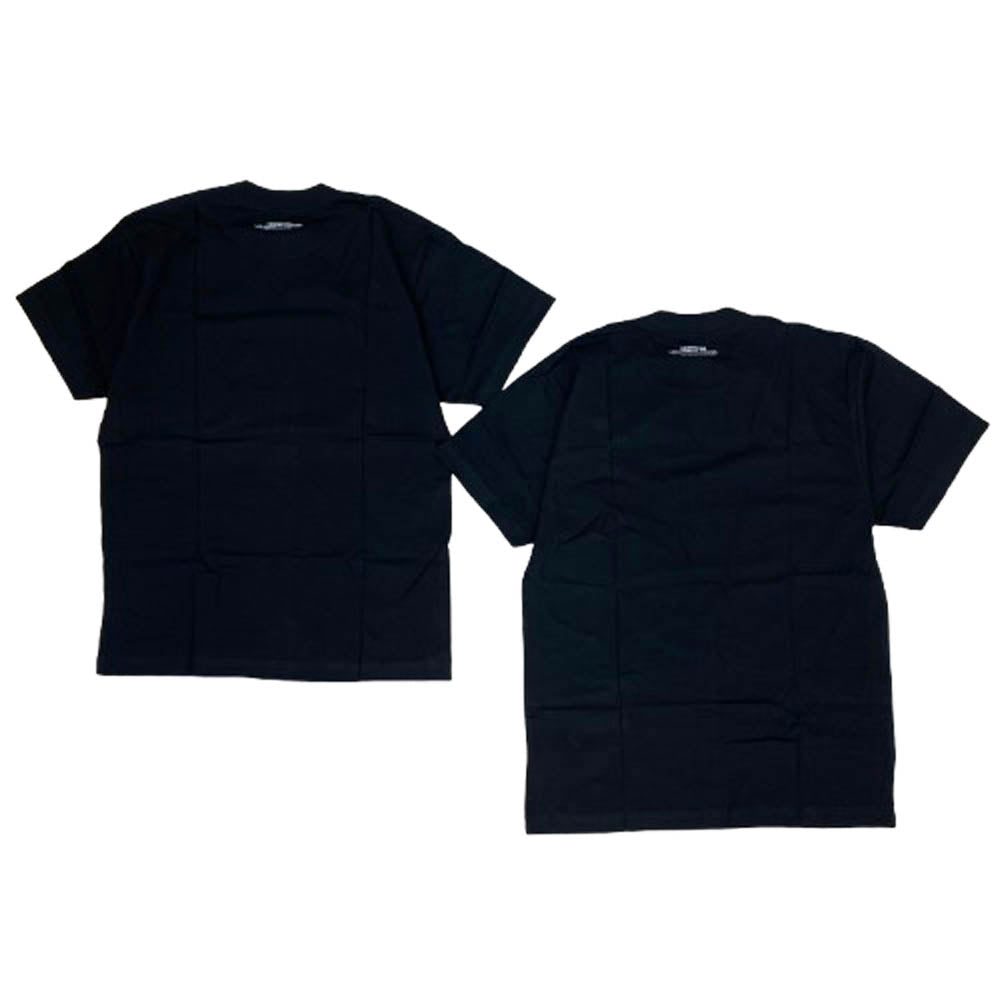 MINEDENIM マインデニム 22AW PCT-601-99-M2-2 USA製 Los Angeles Apparel 2PACK 2パック 6.0ozヘビーコームドコットン ポケット 半袖 Tシャツ ブラック系 M【中古】