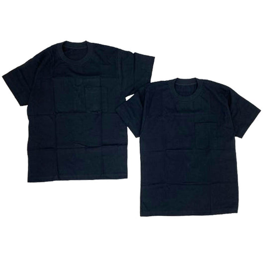 MINEDENIM マインデニム 22AW PCT-601-99-M2-2 USA製 Los Angeles Apparel 2PACK 2パック 6.0ozヘビーコームドコットン ポケット 半袖 Tシャツ ブラック系 M【中古】