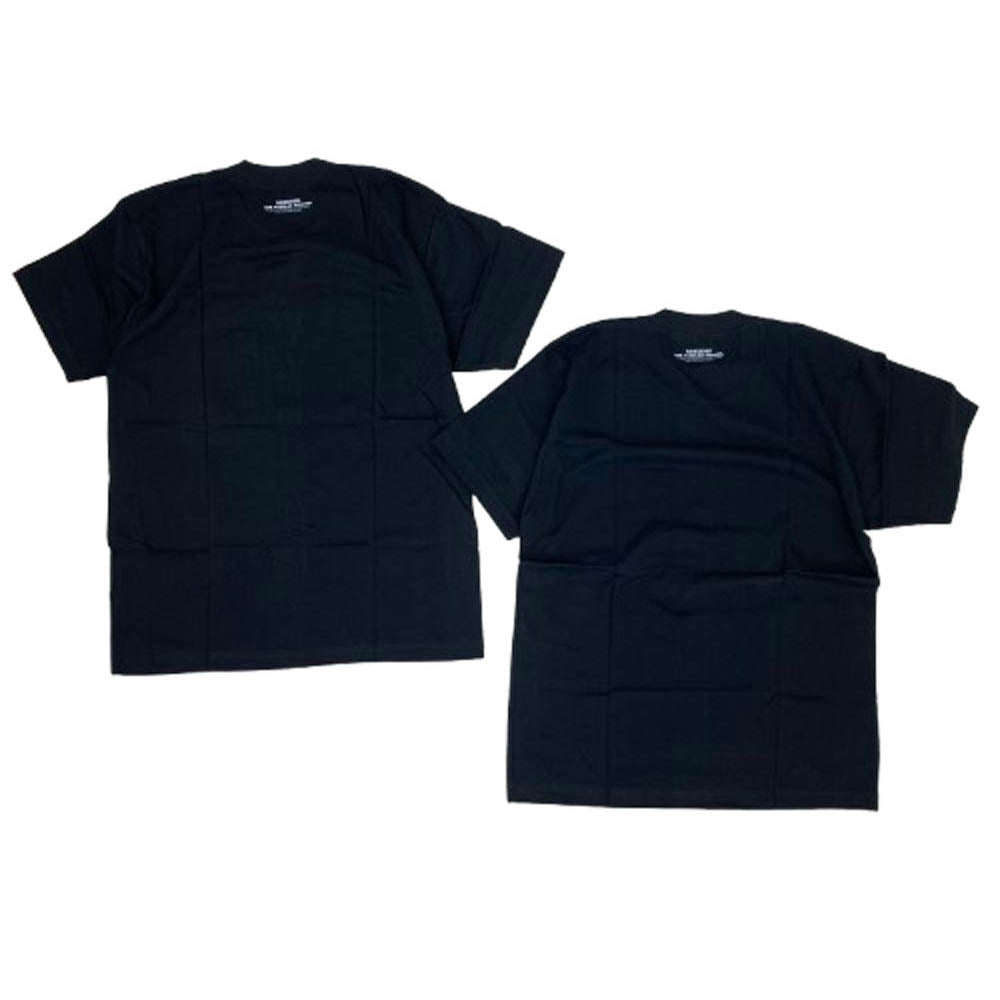 MINEDENIM マインデニム 22AW PCT-601-99-M2-2 USA製 Los Angeles Apparel 2PACK 2パック 6.0ozヘビーコームドコットン ポケット 半袖 Tシャツ ブラック系 M【中古】