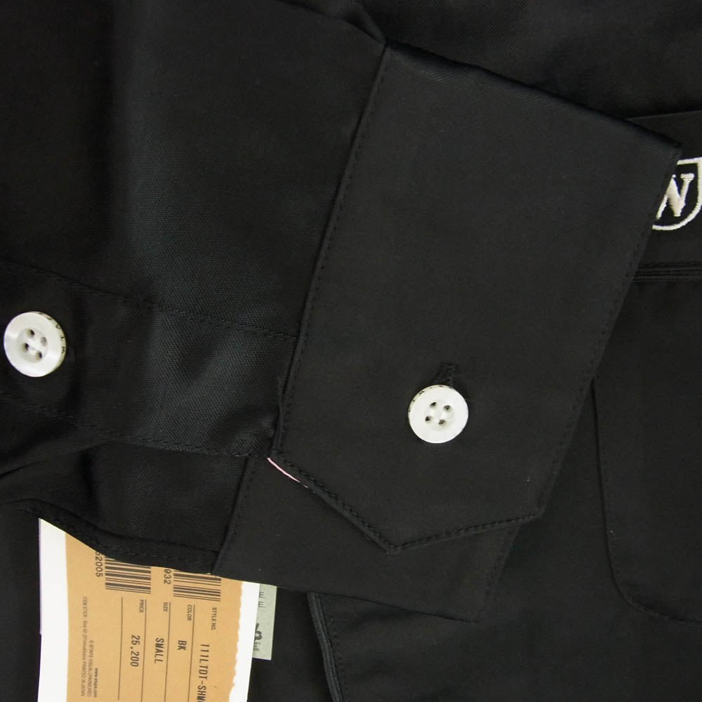 WTAPS ダブルタップス 111LTDT-SHM05 SWINGER LS SHIRT RACO TWILL ロゴ刺繍 オープンカラー レーヨン 長袖 ボーリング シャツ ブラック系 ピンク系 S【美品】【中古】