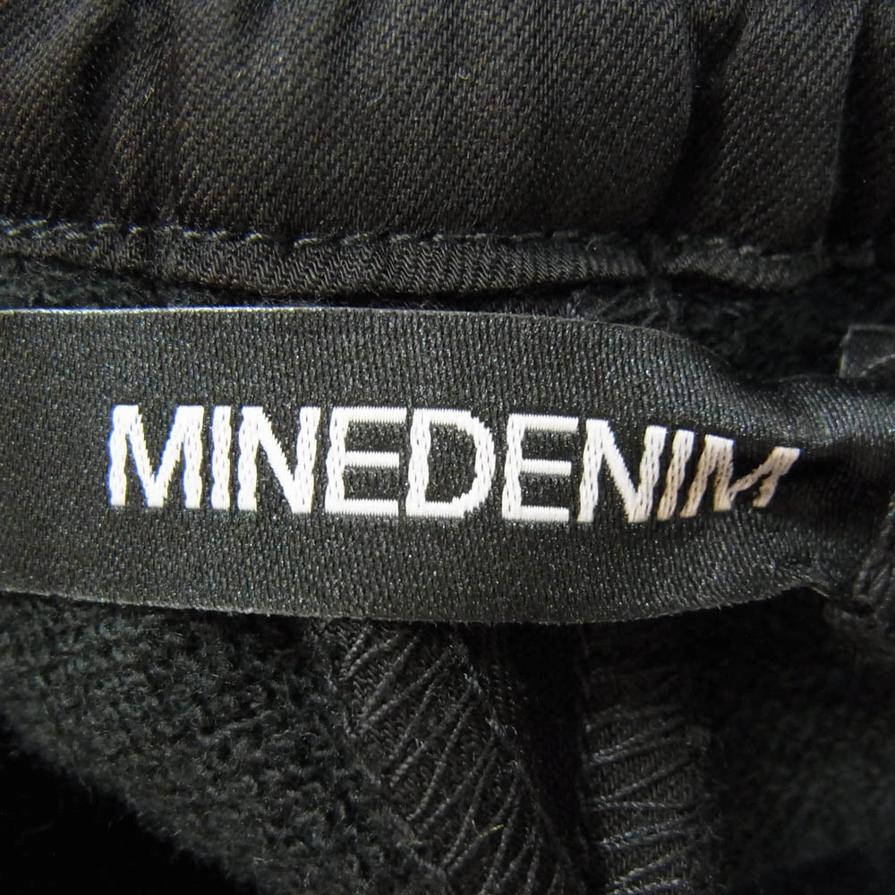 MINEDENIM マインデニム 22AW 2209-7001-99-012 FRENCH TERRY BONDING C.DENIM TRUCK PS フレンチテリー ボンディング トラック パンツ ブラック系 1【美品】【中古】