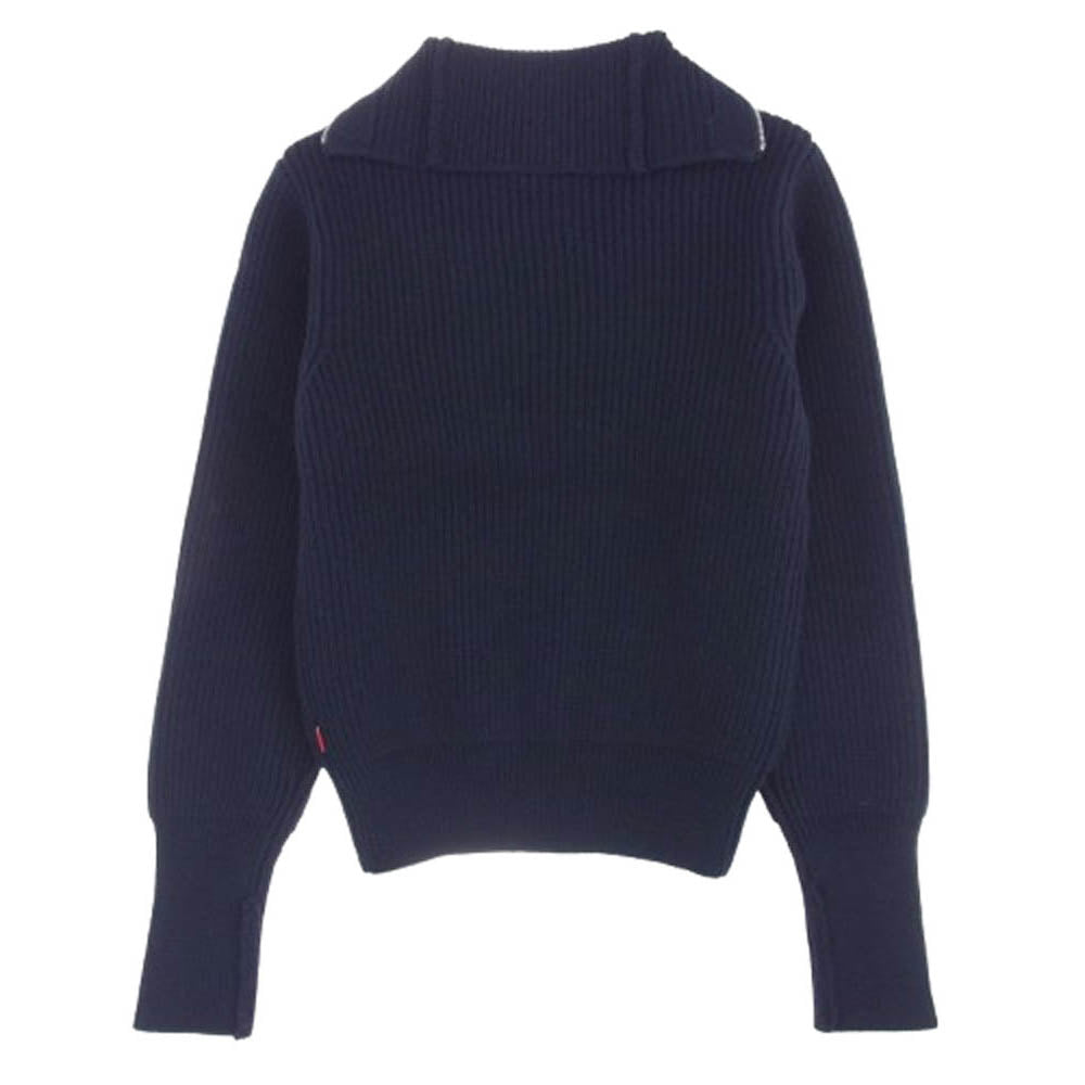 WTAPS ダブルタップス 16AW 162MADT-KNM03 COMMANDER SWEATER WOOL コマンダー セーター ウール ハーフジップ ニット ダークネイビー系 2【極上美品】【中古】