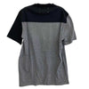 MAISON MARGIELA メゾンマルジェラ 16AW S30GC0580 S22816 10ライン 四つタグ SHINE 切替 プリント Tシャツ 半袖カットソー ブラック系 グレー系 44【美品】【中古】