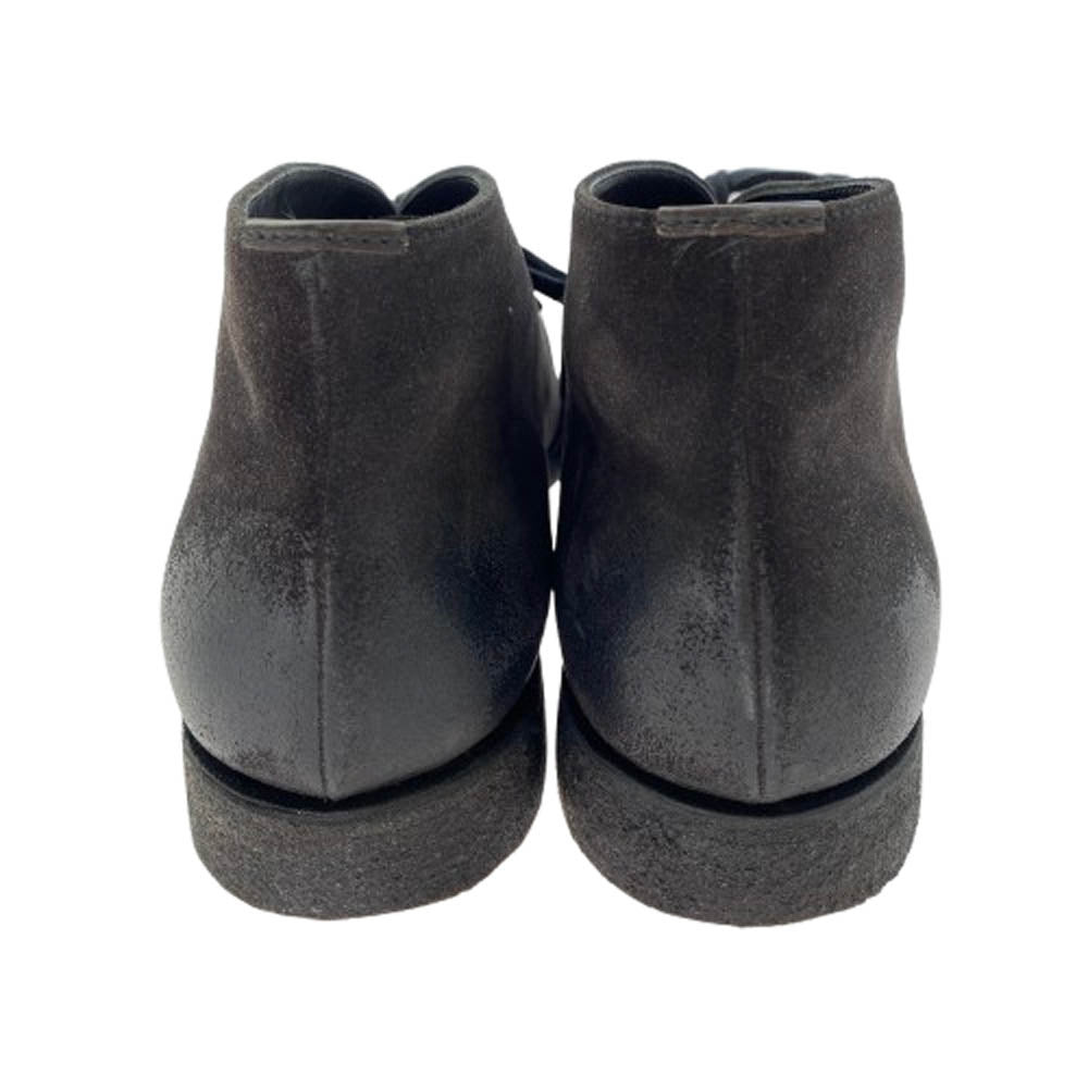 PRADA プラダ スエード チャッカブーツ クレープソール グレー系 9【中古】