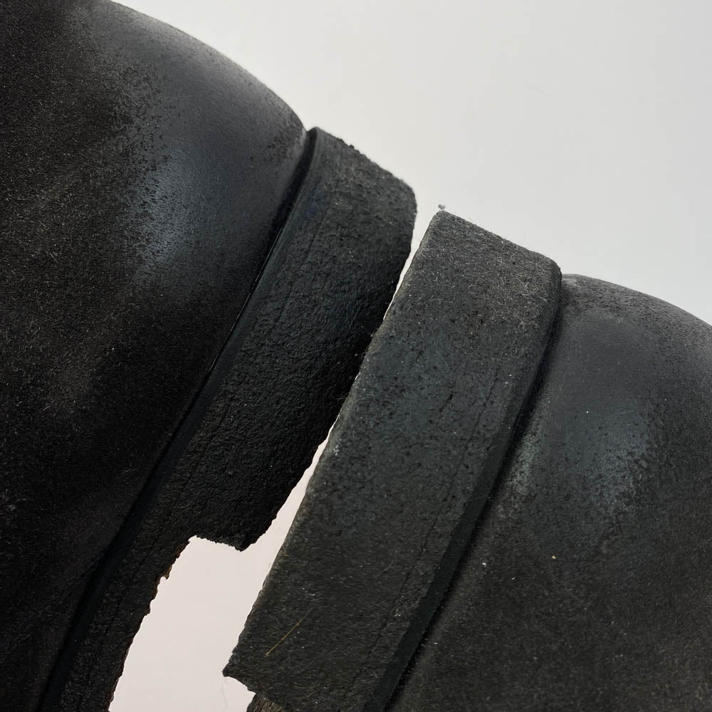 PRADA プラダ スエード チャッカブーツ クレープソール グレー系 9【中古】