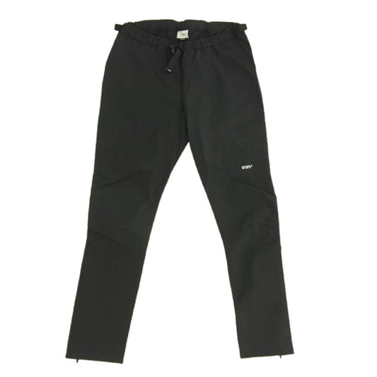 WTAPS ダブルタップス 22AW 222GWDT-PTM02 Bend Trousers ロゴ刺繍 ベンド トラウザー パンツ ブラック系 2【美品】【中古】