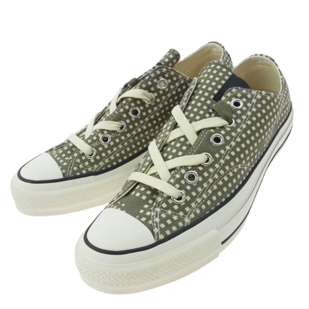 CONVERSE コンバース 21AW 2212-SE01peg ADDICT N.HOOLYWOOD COMPILE LINE UNDERCOVER CHUCK TAYLOR NU OX エヌハリウッド アンダーカバー 別注 チャックテイラー ローカット スニーカー カーキ系 26.5cm【極上美品】【中古】