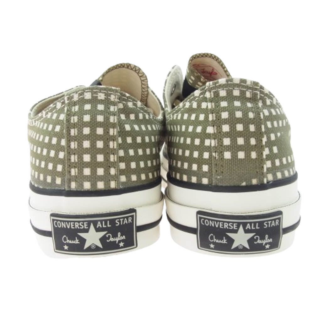 CONVERSE コンバース 21AW 2212-SE01peg ADDICT N.HOOLYWOOD COMPILE LINE UNDERCOVER CHUCK TAYLOR NU OX エヌハリウッド アンダーカバー 別注 チャックテイラー ローカット スニーカー カーキ系 26.5cm【極上美品】【中古】