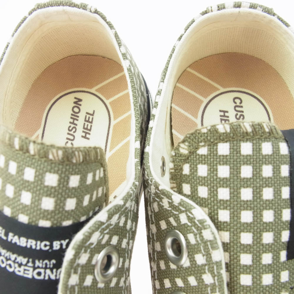 CONVERSE コンバース 21AW 2212-SE01peg ADDICT N.HOOLYWOOD COMPILE LINE UNDERCOVER CHUCK TAYLOR NU OX エヌハリウッド アンダーカバー 別注 チャックテイラー ローカット スニーカー カーキ系 26.5cm【極上美品】【中古】