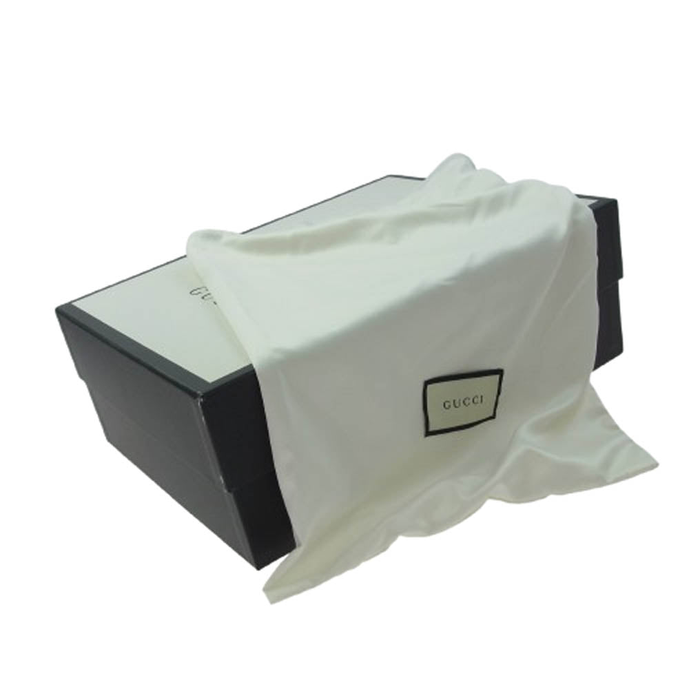 GUCCI グッチ 423300 ハイカット レザー スニーカー ベージュ系 7.5【美品】【中古】