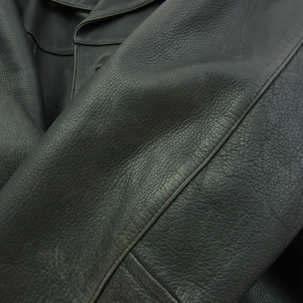 Guess ゲス レザー コート ジャケット ブラック系 XL【中古】