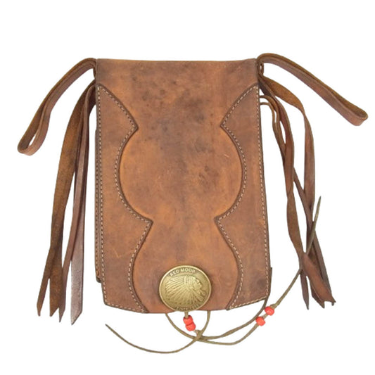 REDMOON レッドムーン コンチョ メディスン バッグ ブラウン系【中古】
