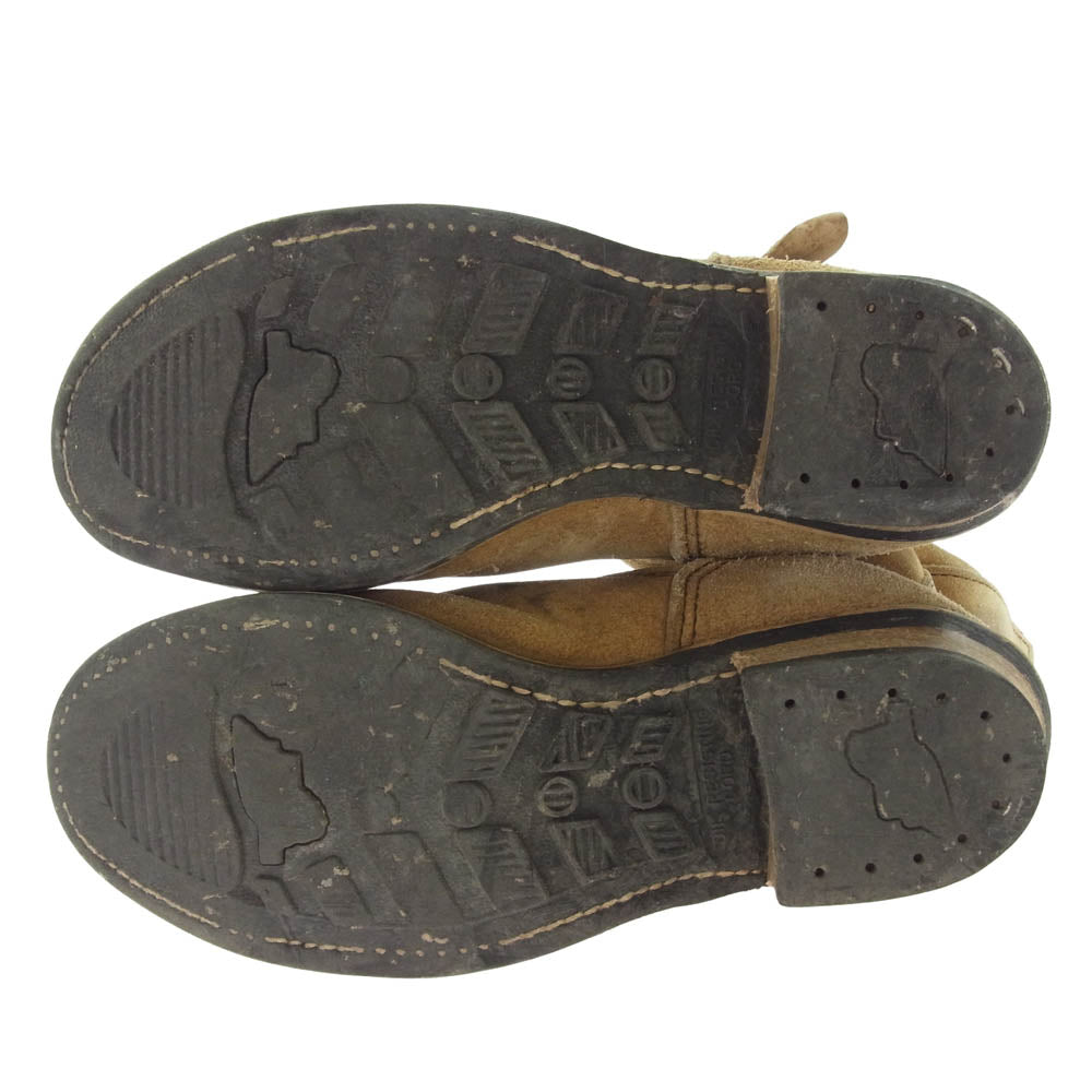 RED WING レッドウィング 8268 USA製 スチールトゥ スエード エンジニアブーツ ライトブラウン系 41【中古】