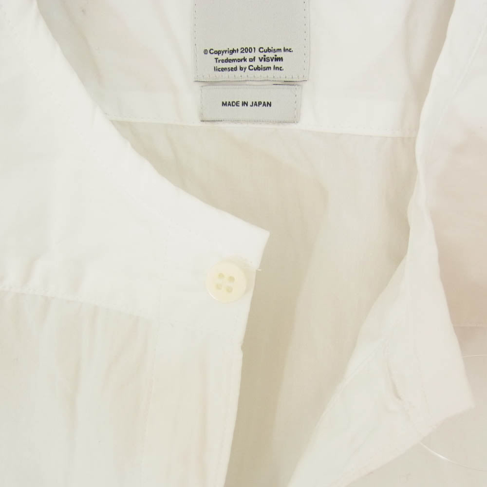 VISVIM ビズビム 17AW 0117205011011 KERCHIEF TUNIC KOFU BORDER 長袖 シャツ ホワイト系 1【中古】