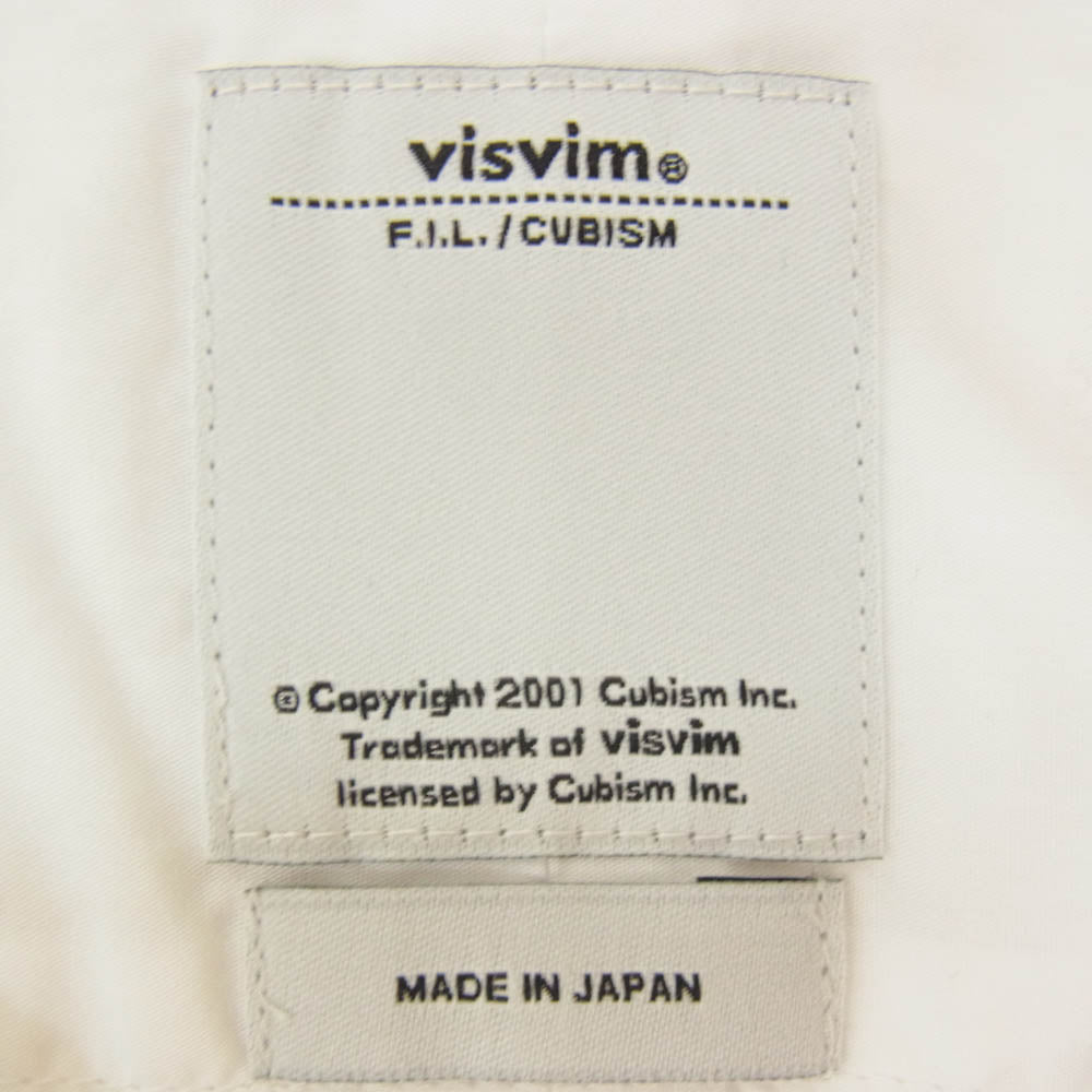 VISVIM ビズビム 17AW 0117205011011 KERCHIEF TUNIC KOFU BORDER 長袖 シャツ ホワイト系 1【中古】