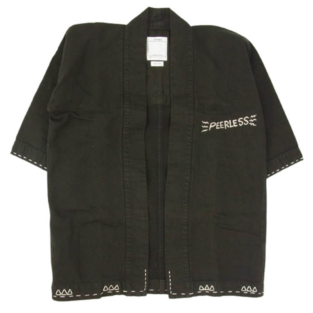 VISVIM ビズビム 19SS 0119105013029 SANJURO KIMONO (C/L DENIM) F.I.L. EXCLUSIVE 羽織 シャツ ブラック系 1【中古】