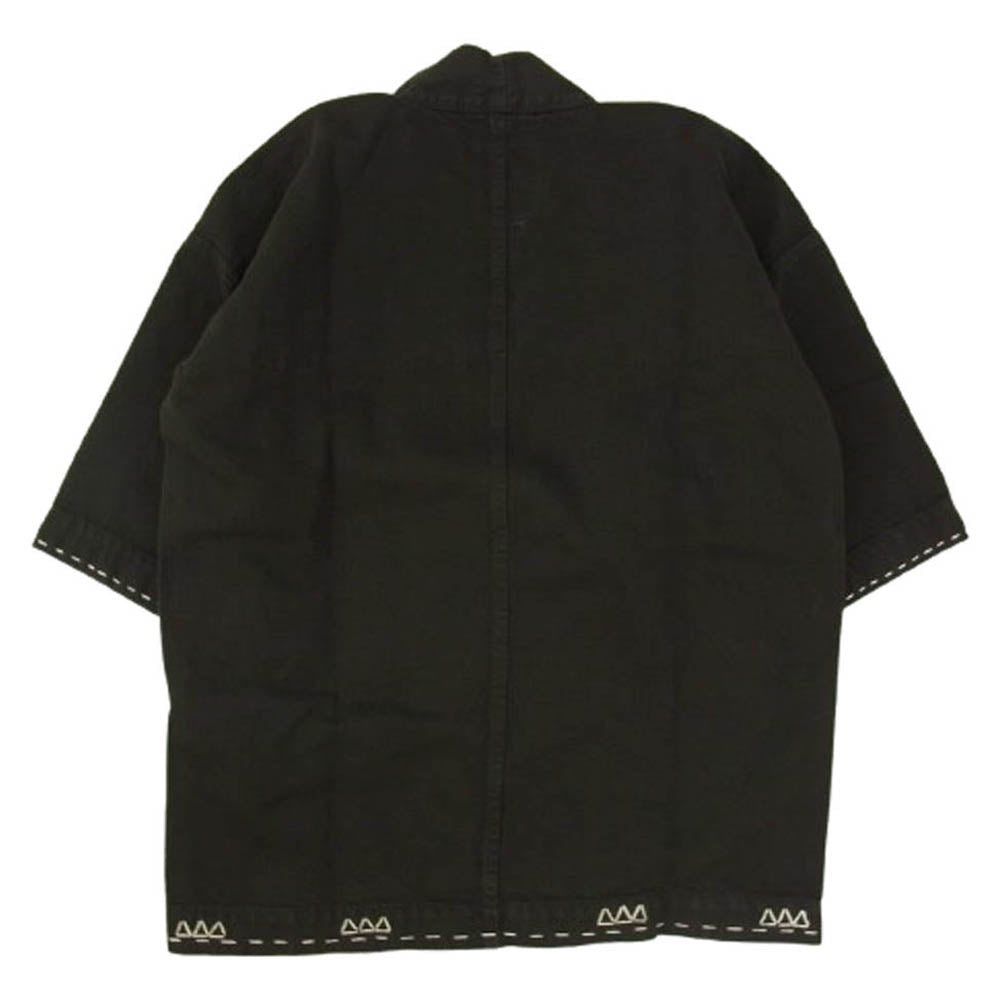 VISVIM ビズビム 19SS 0119105013029 SANJURO KIMONO (C/L DENIM) F.I.L. EXCLUSIVE 羽織 シャツ ブラック系 1【中古】