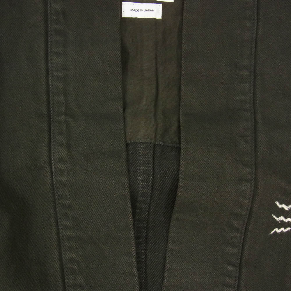 VISVIM ビズビム 19SS 0119105013029 SANJURO KIMONO (C/L DENIM) F.I.L. EXCLUSIVE 羽織 シャツ ブラック系 1【中古】