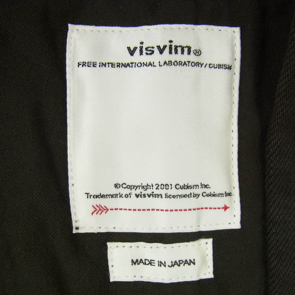 VISVIM ビズビム 19SS 0119105013029 SANJURO KIMONO (C/L DENIM) F.I.L. EXCLUSIVE 羽織 シャツ ブラック系 1【中古】