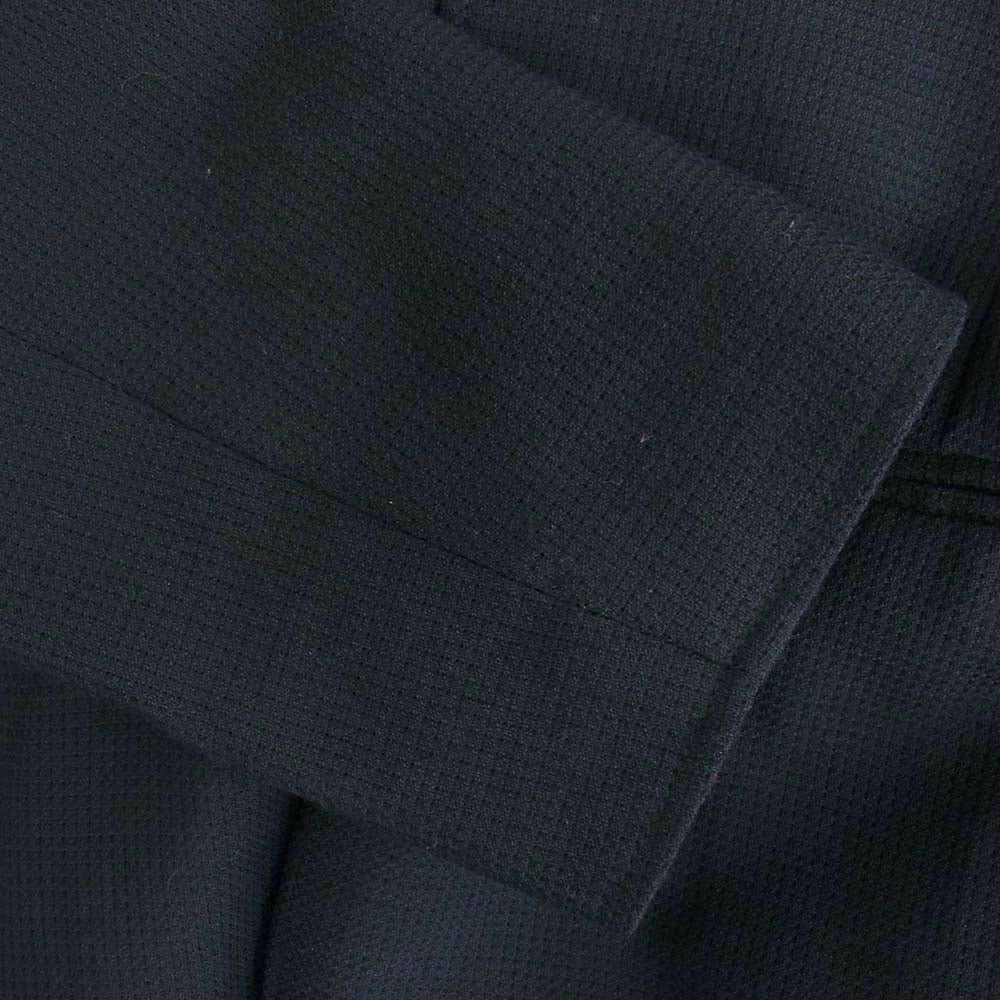 Emporio Armani エンポリオ・アルマーニ W1G620 W1227 イタリア製 ストレッチ素材 2B テーラードジャケット ジップポケット スラックスパンツ スーツ セットアップ ネイビー系 ジャケット46　パンツ44【中古】