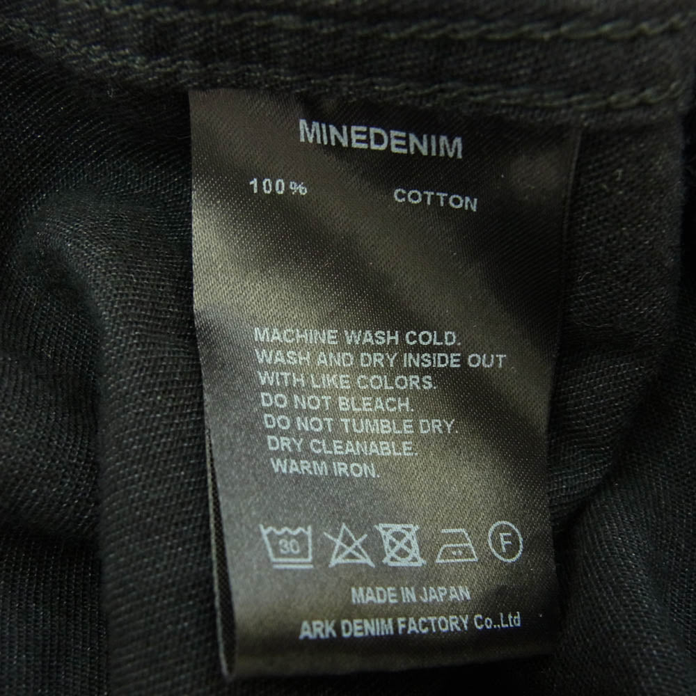 MINEDENIM マインデニム WST-501-91-013 5.5oz Western SH OWS ストレッチ素材 デニム ウエスタン 長袖 シャツ ブラック系 1【中古】