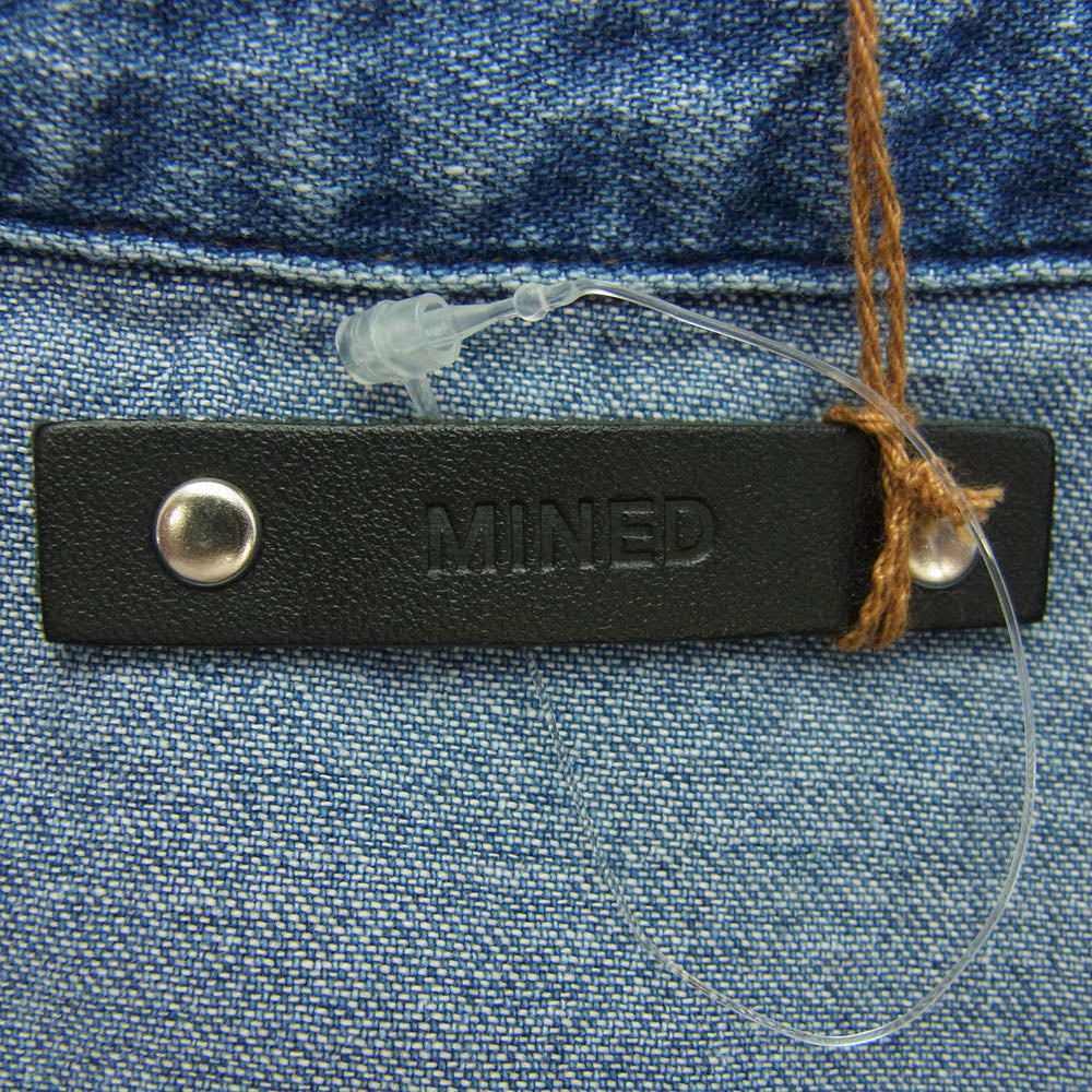 MINEDENIM マインデニム WST-502-89-013 DENIM WESTERN SH USD (LUD) デニム ウエスタン 長袖 シャツ インディゴブルー系 1【中古】