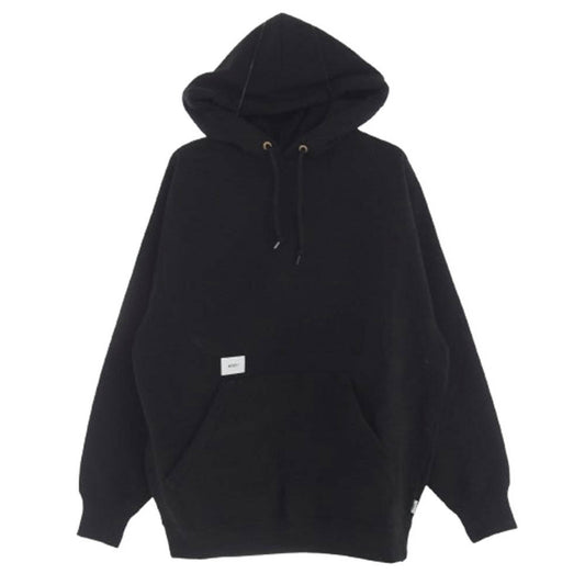 WTAPS ダブルタップス 23AW 232ATDT-CSM27 OBJ 06 / HOODY / COTTON CONTAINING バックロゴプリント プルオーバー パーカー フーディー ブラック系 2【中古】